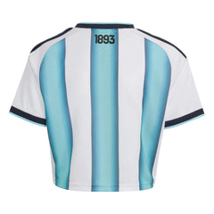 2026 Argentina Womens Stadium Home Cropped Soccer Jersey | Adidas