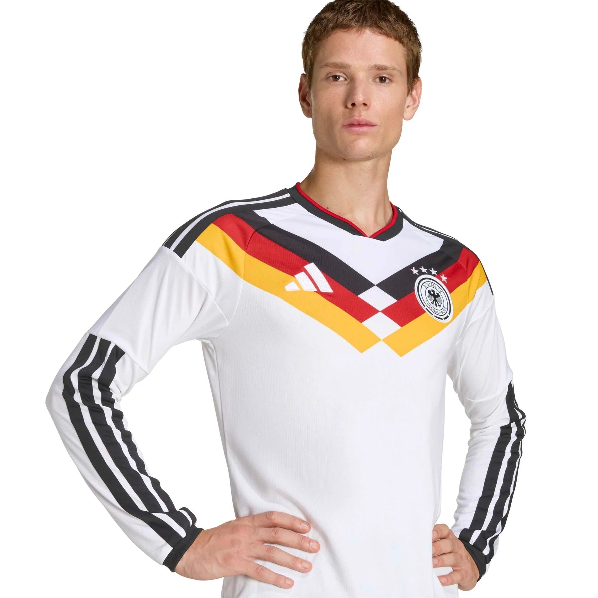 2026 Germany Mens Stadium Home Long-Sleeve Soccer Jersey | Adidas