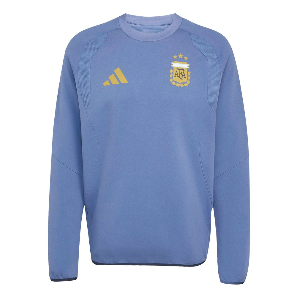 2026 Argentina Mens Tiro Travel Crewneck Sweatshirt | Adidas