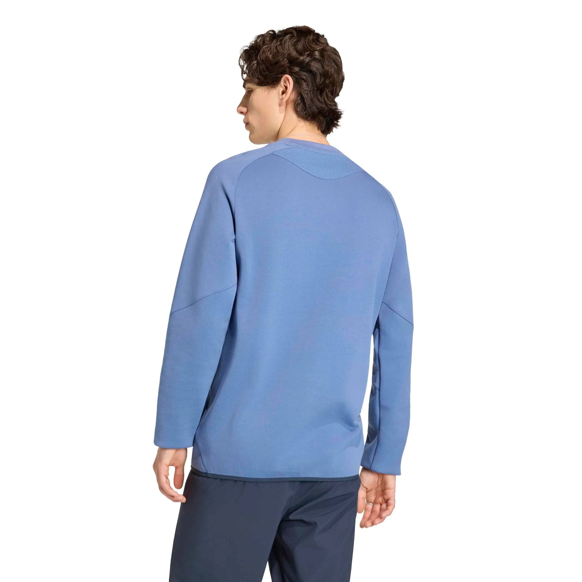 2026 Argentina Mens Tiro Travel Crewneck Sweatshirt | Adidas