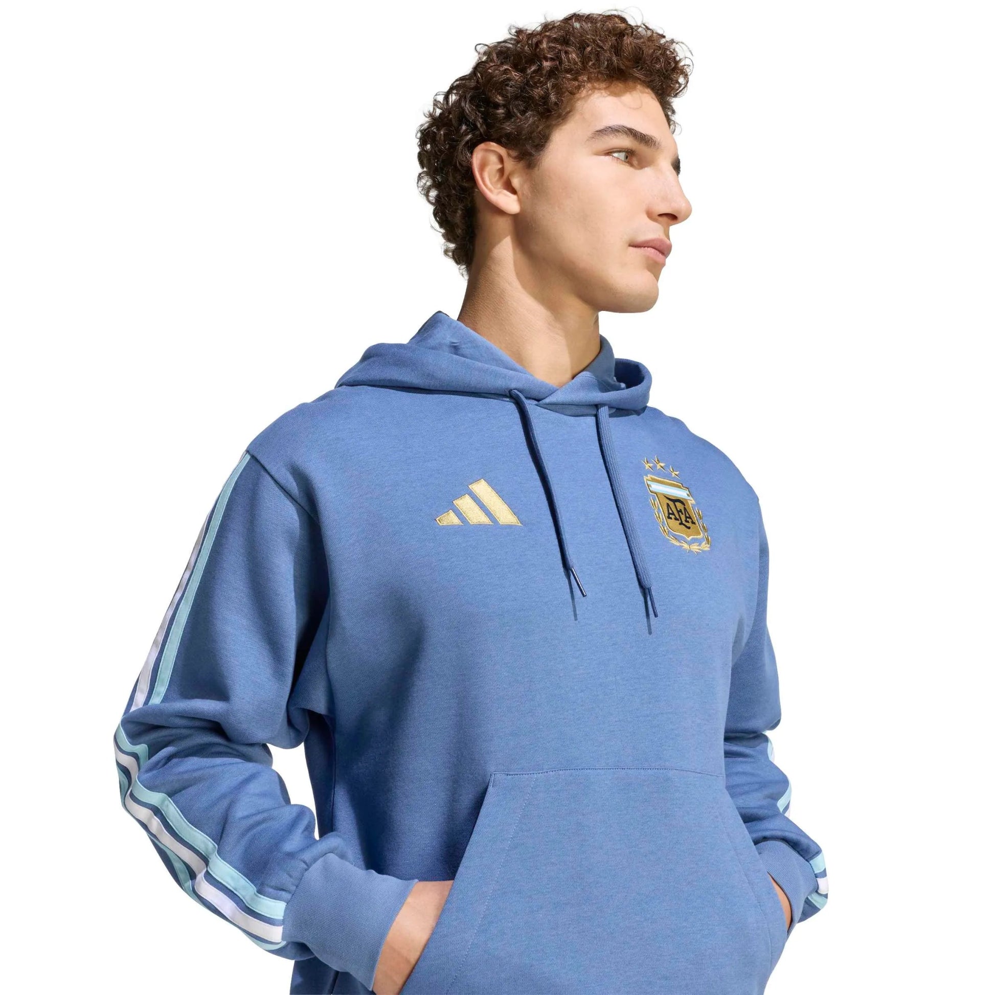 2026 Argentina Mens DNA Fleece Hoodie | Adidas