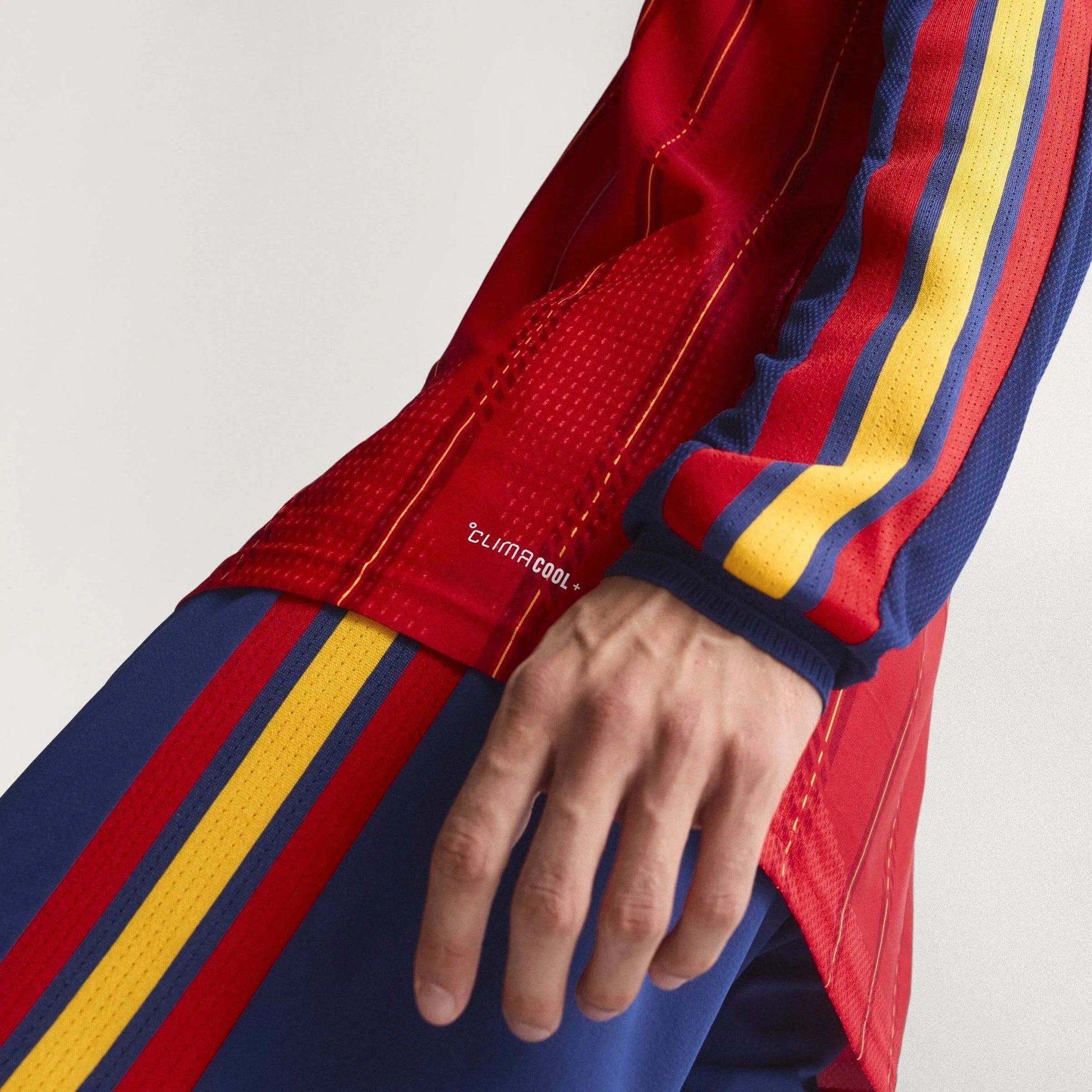 2026 Spain Mens Authentic Home Long-Sleeve Soccer Jersey | Adidas