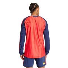 2026 Spain Mens Authentic Home Long-Sleeve Soccer Jersey | Adidas