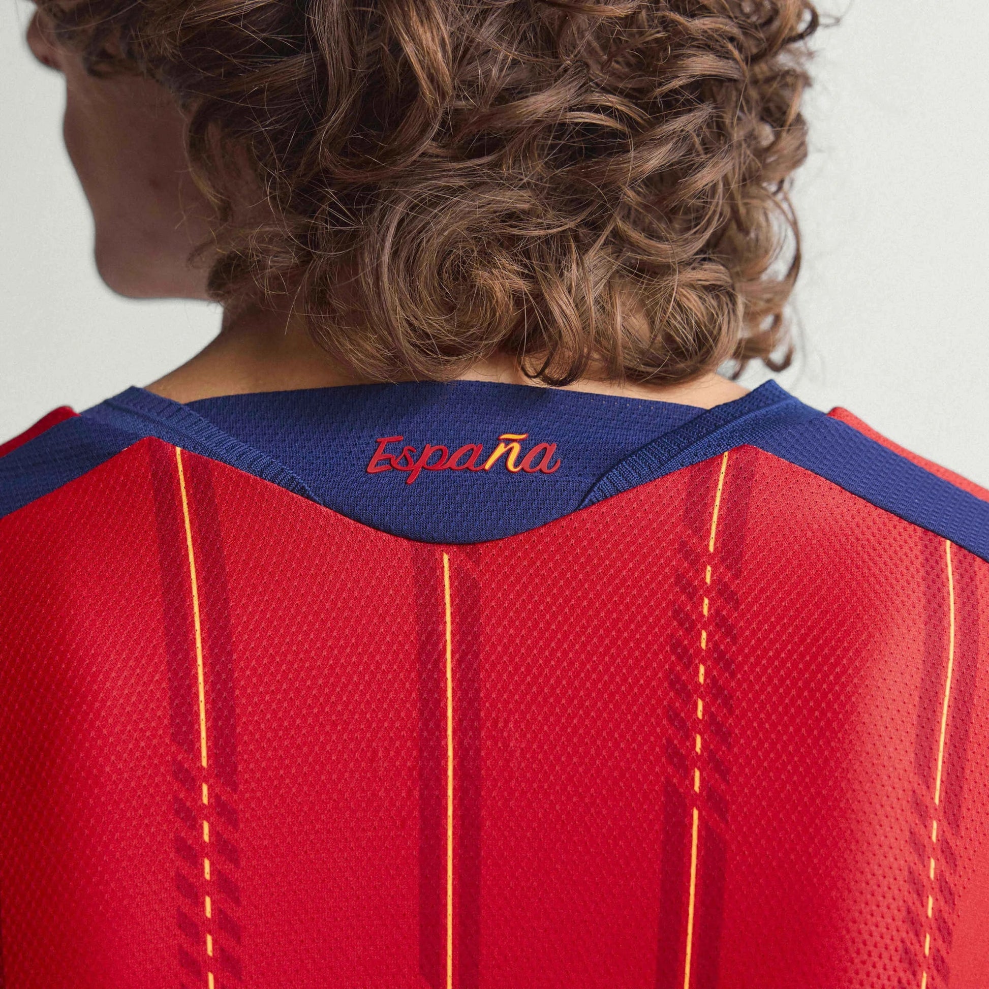 2026 Spain Mens Authentic Home Long-Sleeve Soccer Jersey | Adidas