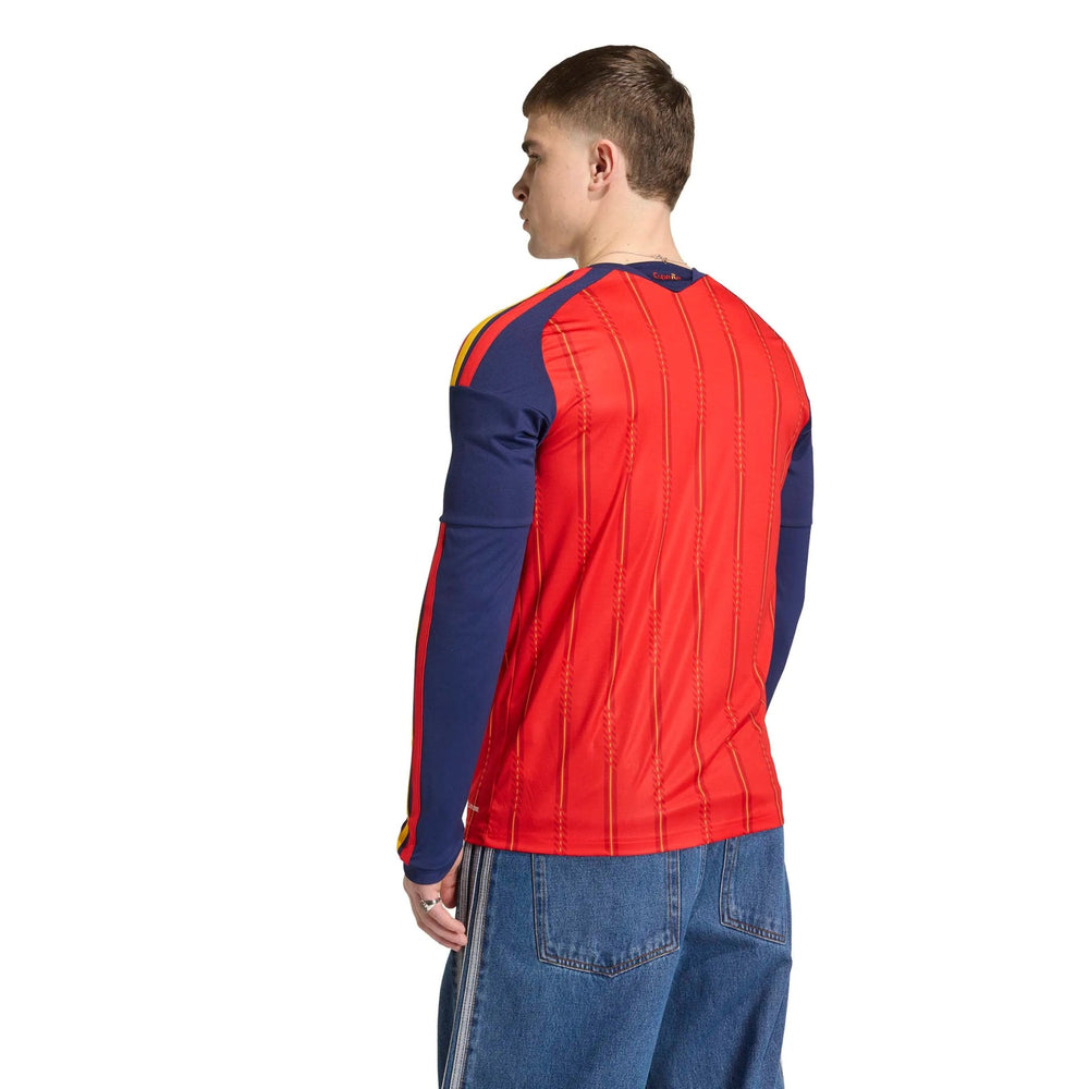 2026 Spain Mens Stadium Home Long-Sleeve Soccer Jersey | Adidas