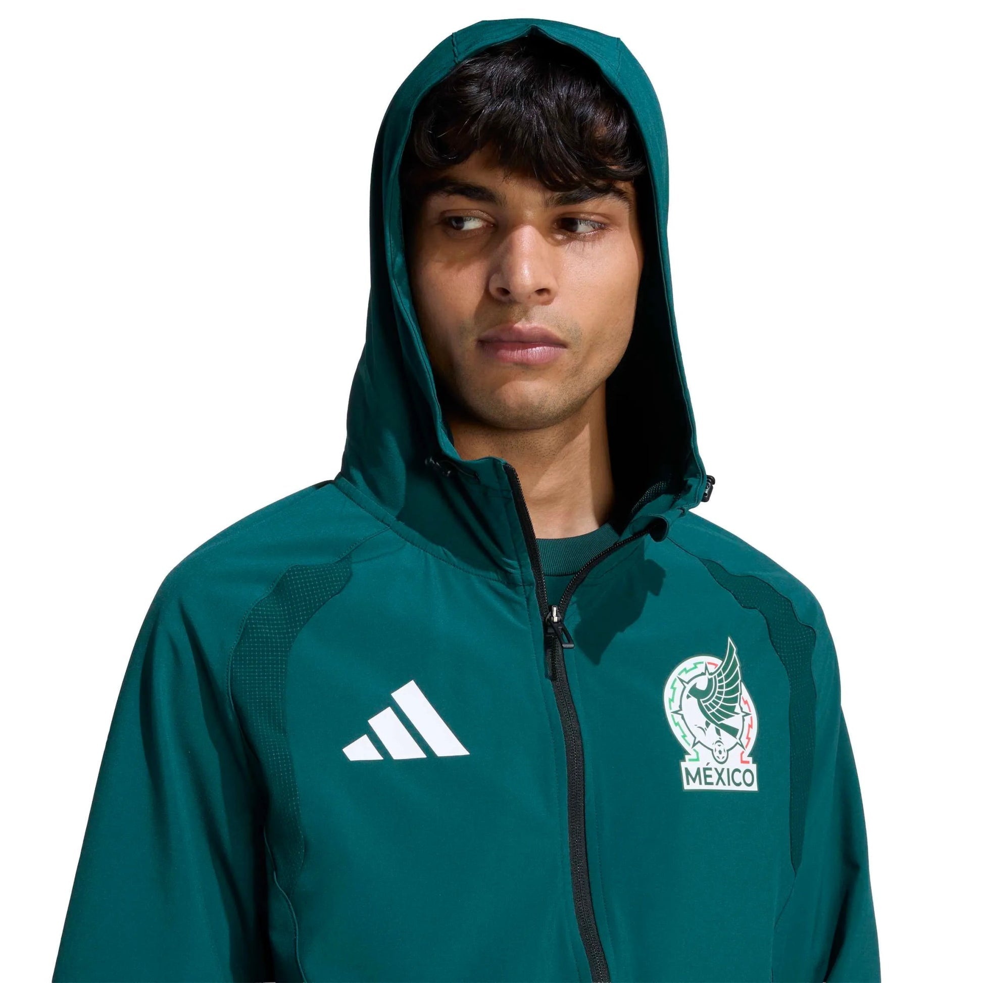 2026 Mexico Mens Tiro Travel Full Zip Windbreaker | Adidas