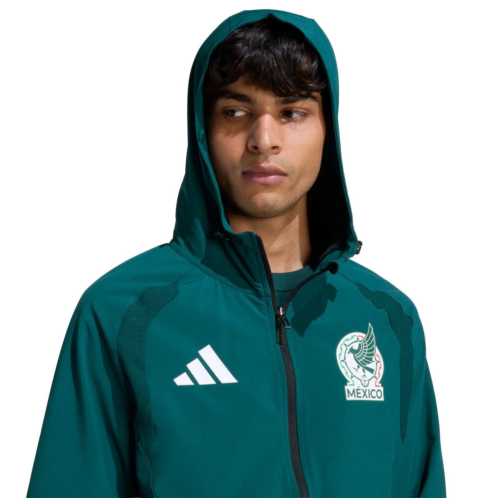 2026 Mexico Mens Tiro Travel Full Zip Windbreaker | Adidas