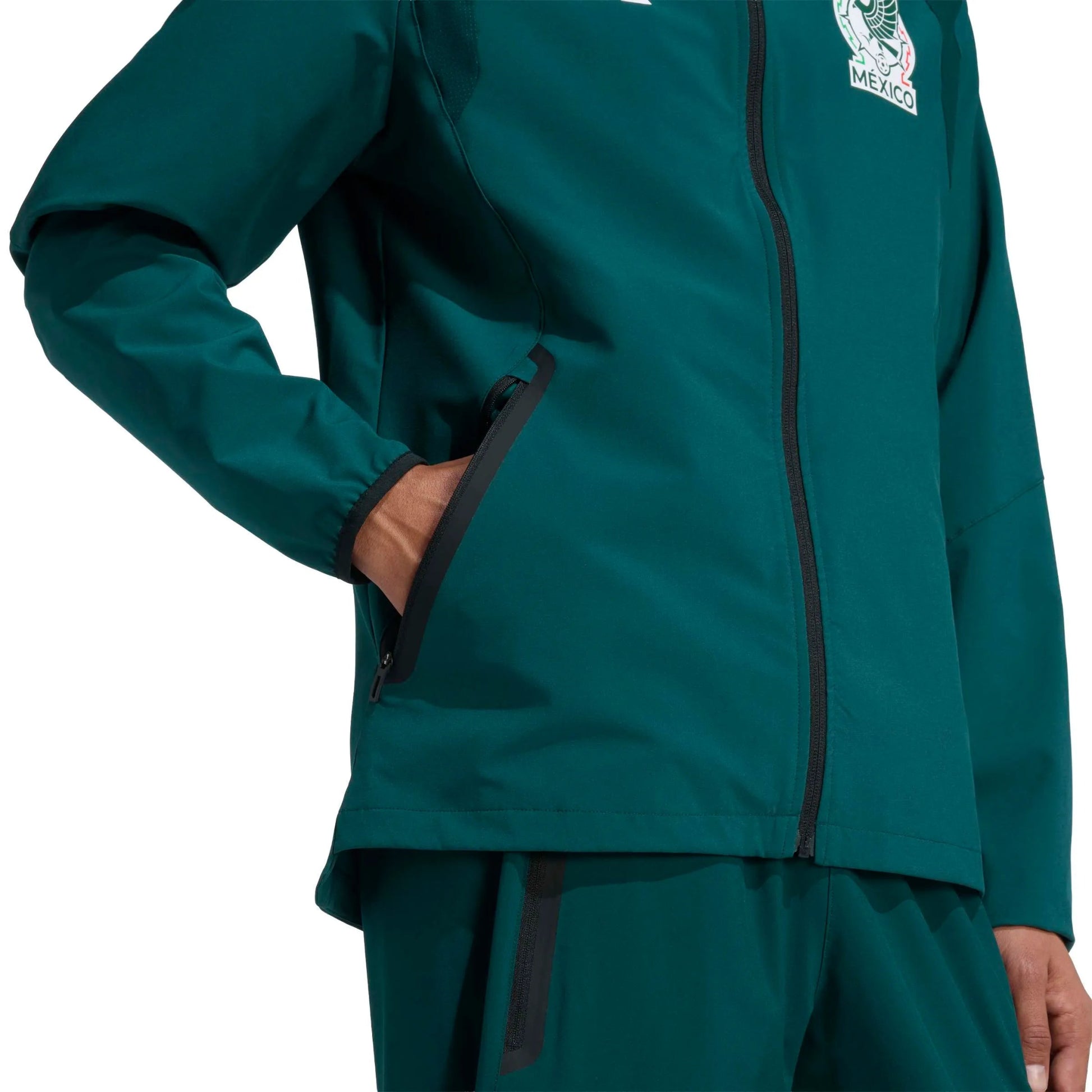 2026 Mexico Mens Tiro Travel Full Zip Windbreaker | Adidas