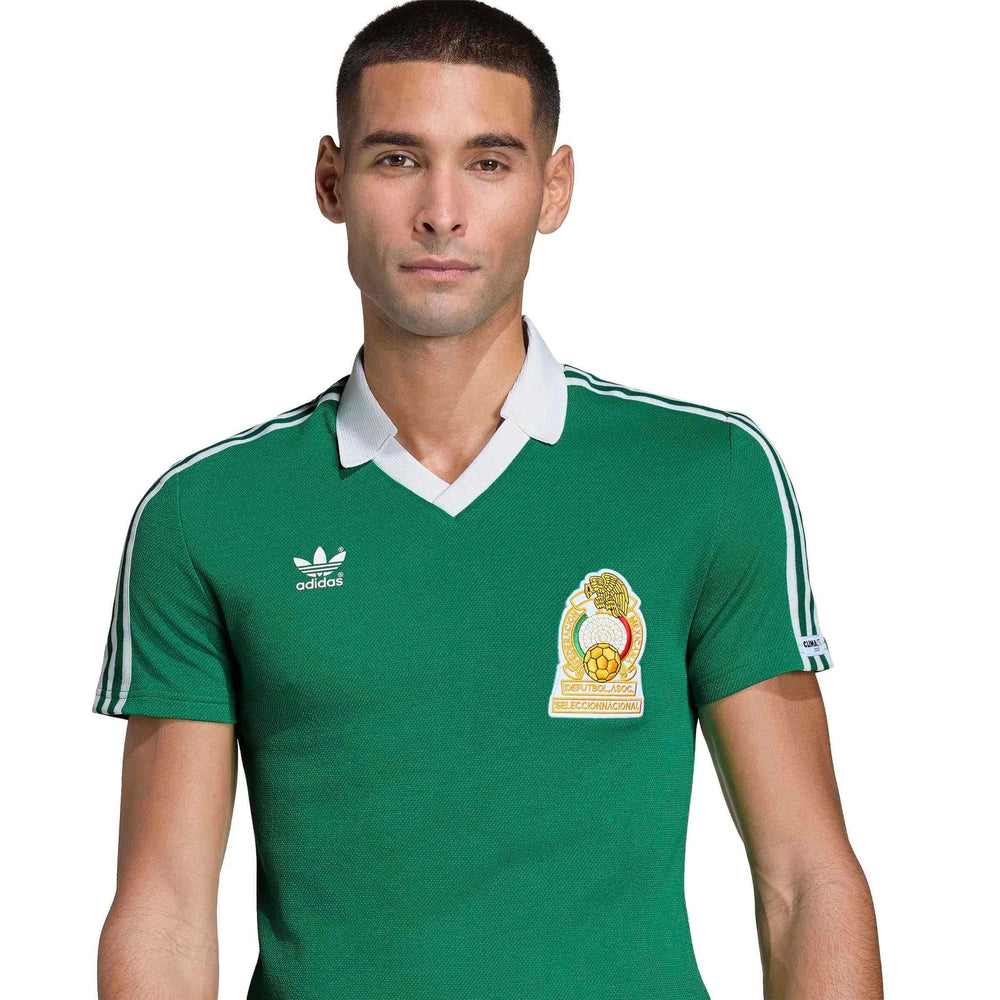 1986 Mexico Mens Retro Stadium Home Soccer Jersey | Adidas