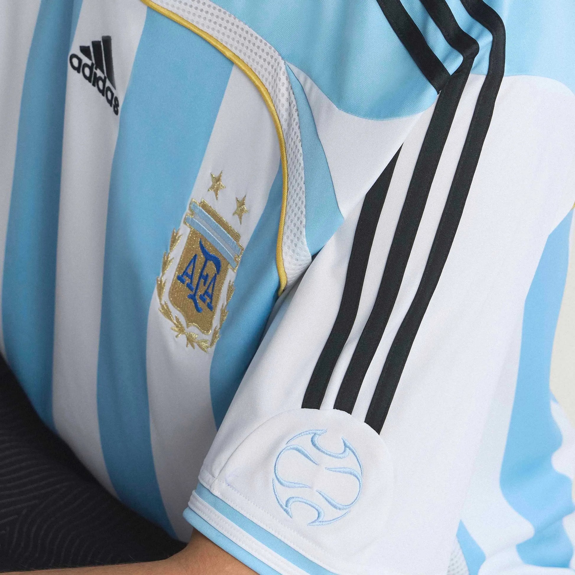 2006 Argentina Mens Retro Stadium Home Soccer Jersey | Adidas