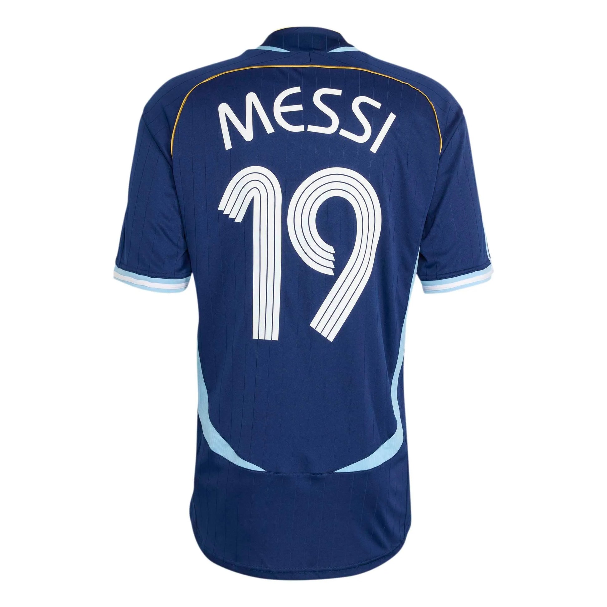 2006 Argentina Mens Retro Stadium Away Messi #19 Soccer Jersey | Adidas