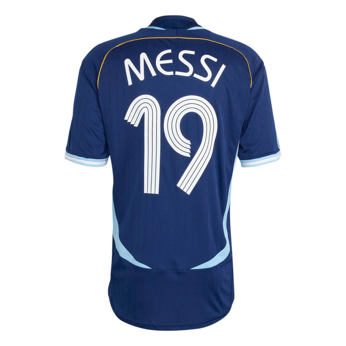 2006 Argentina Mens Retro Stadium Away Messi #19 Soccer Jersey | Adidas