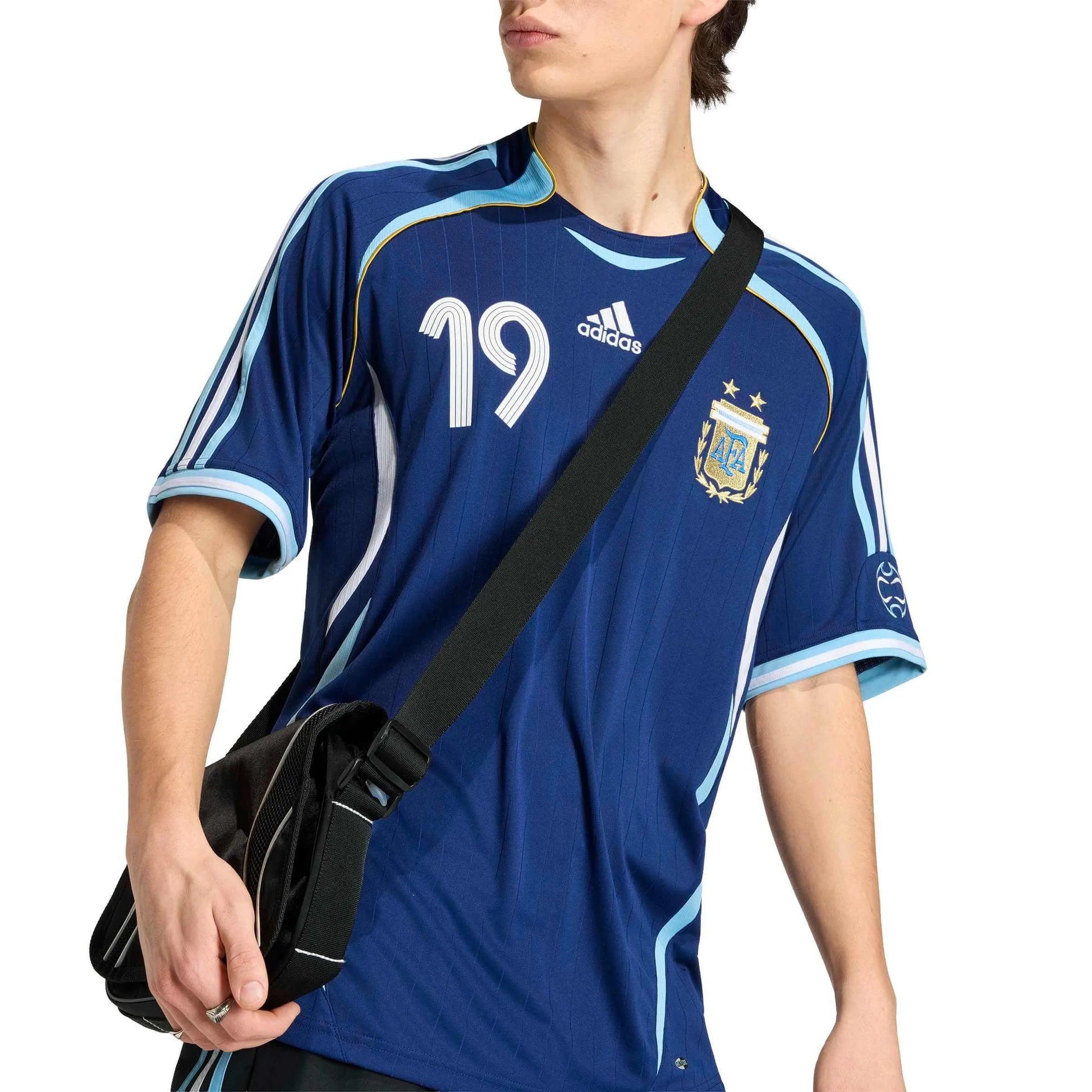 2006 Argentina Mens Retro Stadium Away Messi #19 Soccer Jersey | Adidas