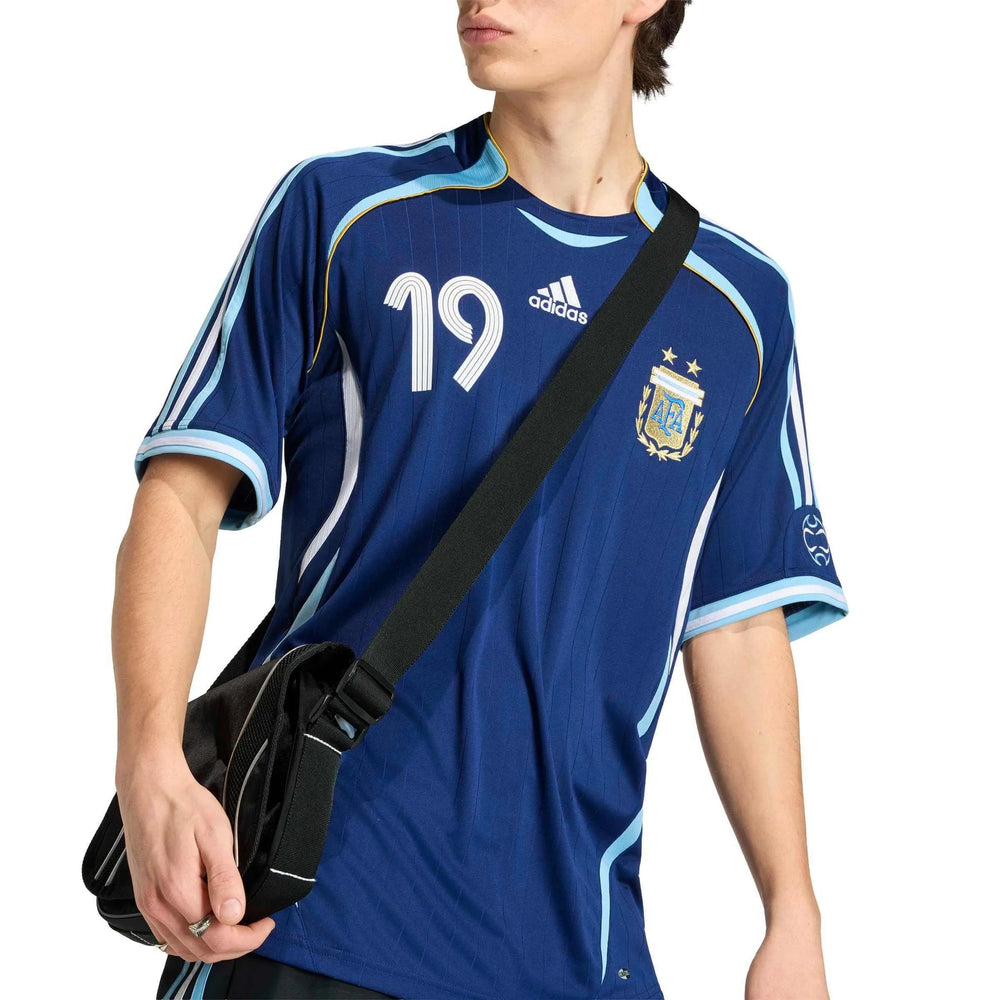 2006 Argentina Mens Retro Stadium Away Messi #19 Soccer Jersey | Adidas