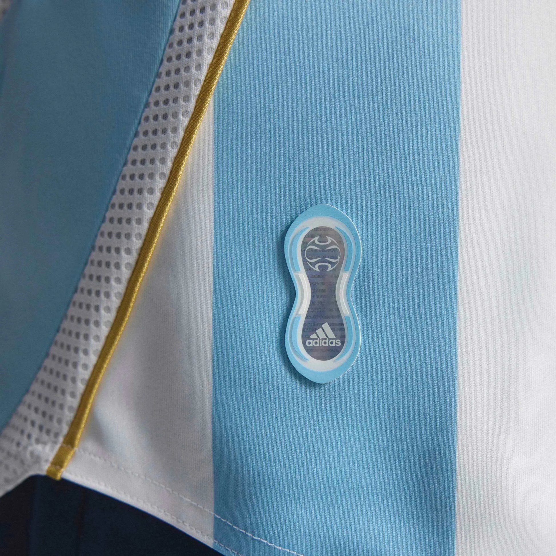 2006 Argentina Mens Retro Stadium Home Messi #19 Soccer Jersey | Adidas