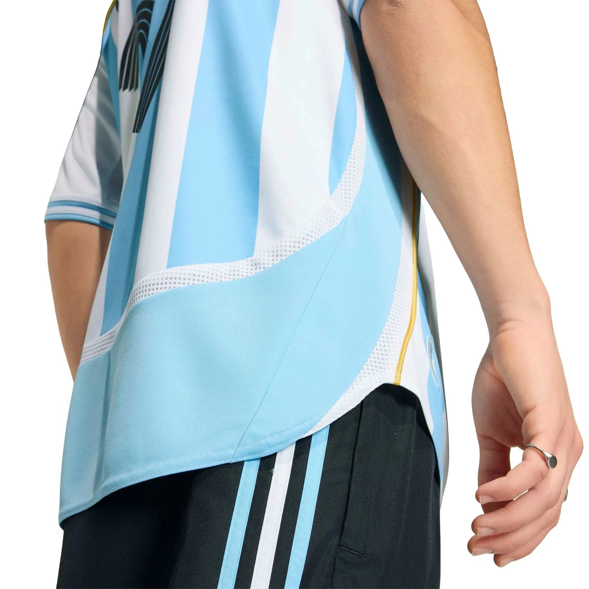 2006 Argentina Mens Retro Stadium Home Messi #19 Soccer Jersey | Adidas