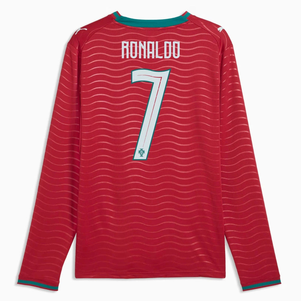 2026 Portugal Mens Stadium Home Ronaldo #7 Long-Sleeve Soccer Je | Puma