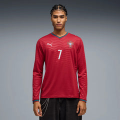 2026 Portugal Mens Stadium Home Ronaldo #7 Long-Sleeve Soccer Je | Puma
