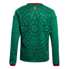 2026 Mexico Youth Stadium Home Long-Sleeve Soccer Jersey | Adidas