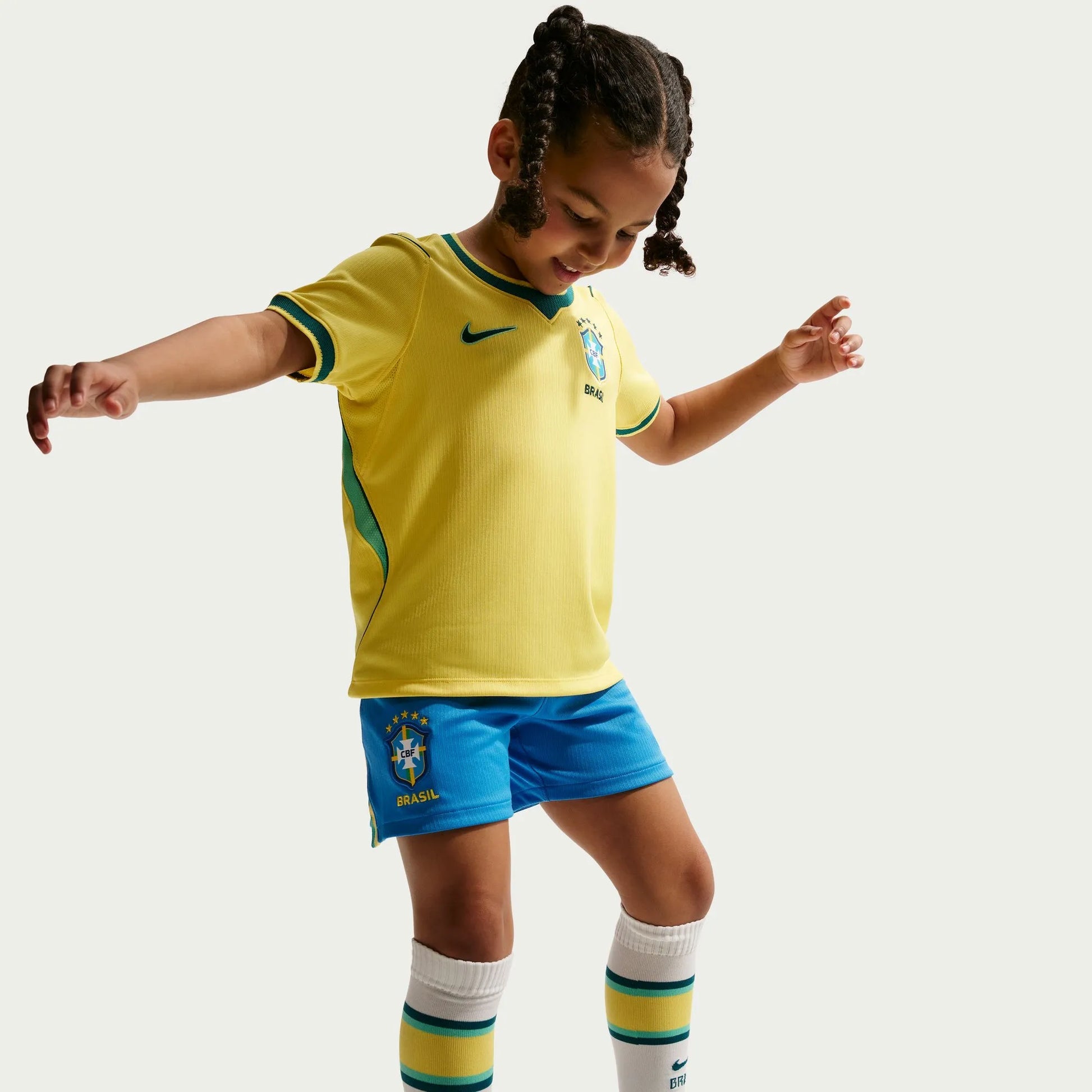 2026-27 Brazil Little Kids' Stadium Home Kit | Nike