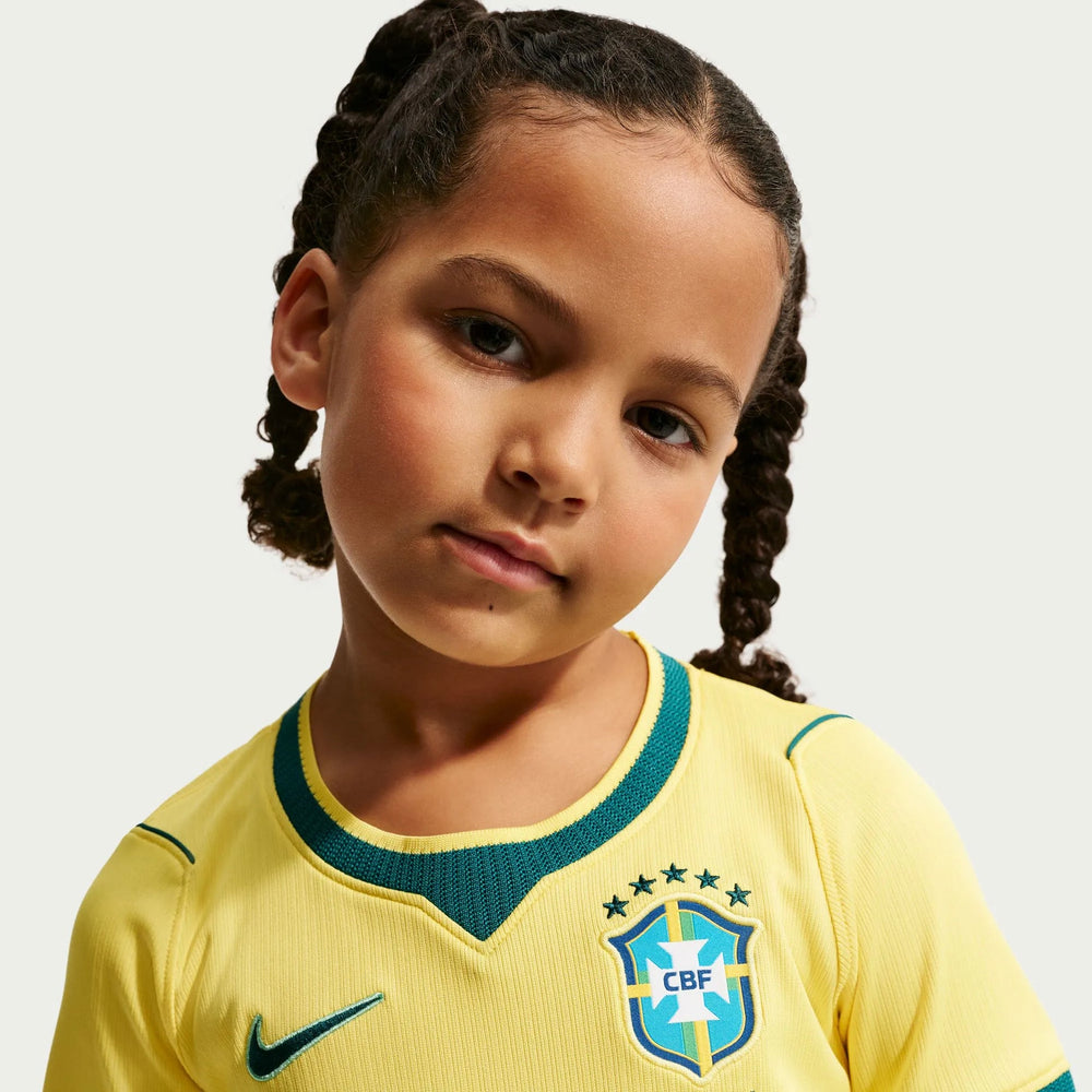 2026-27 Brazil Little Kids' Stadium Home Kit | Nike