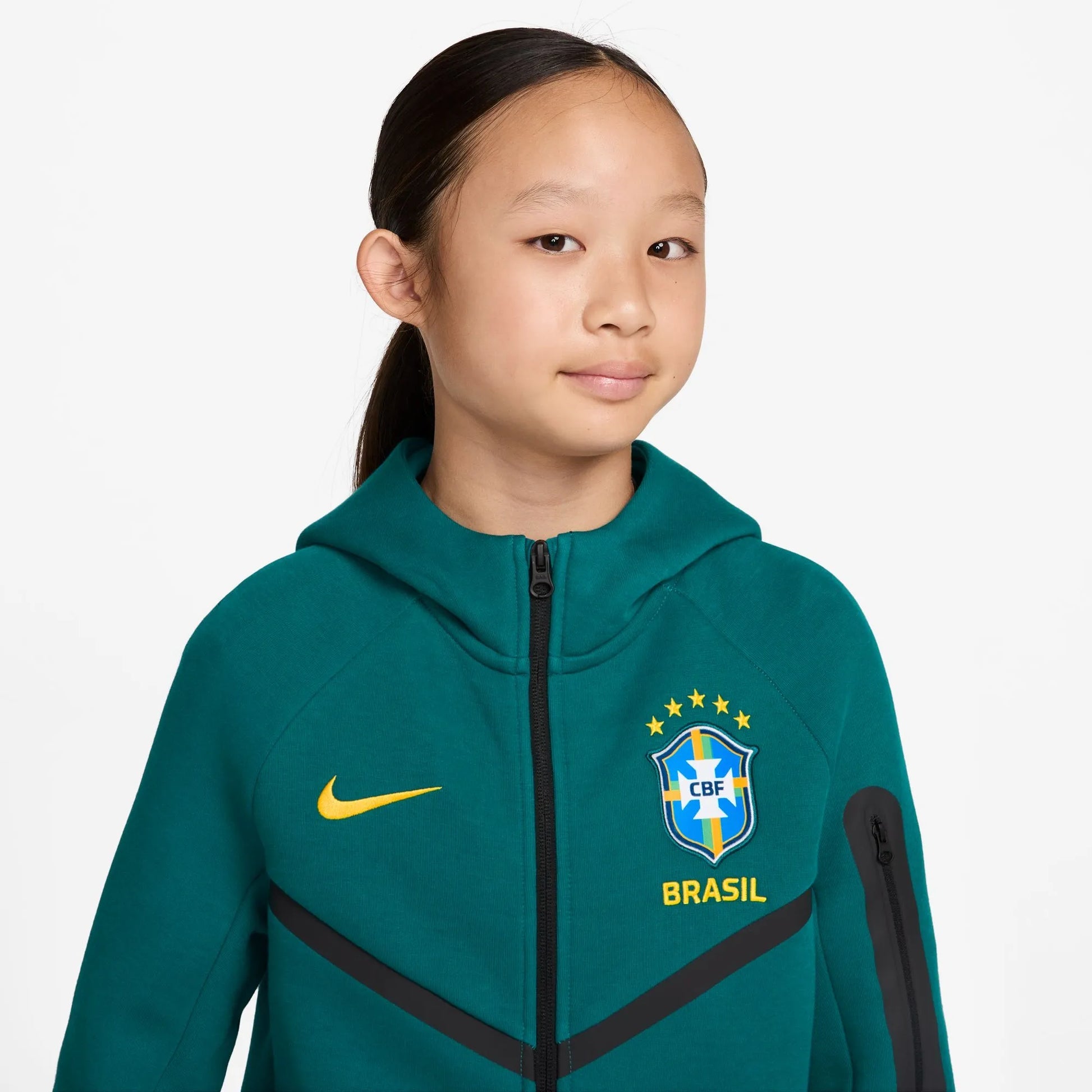2026-27 Brazil Youth Full-Zip Tech Fleece Hoodie | Nike