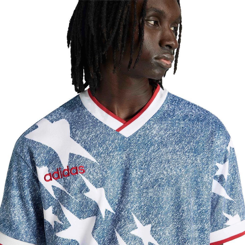 USA Mens Denim Graphic Jersey | Adidas