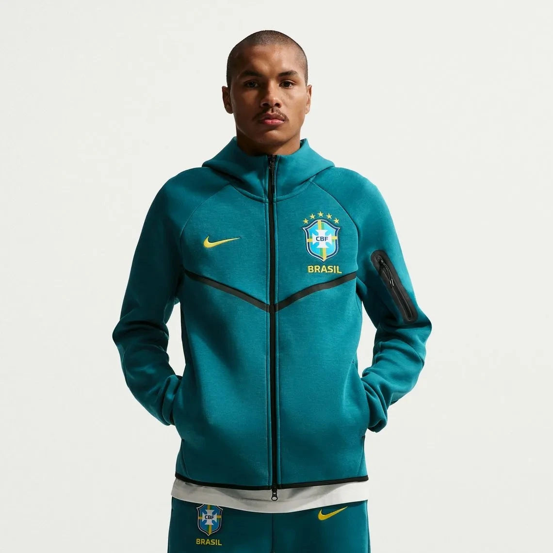 2026-27 Brazil Mens Full-Zip Tech Fleece Hoodie | Nike
