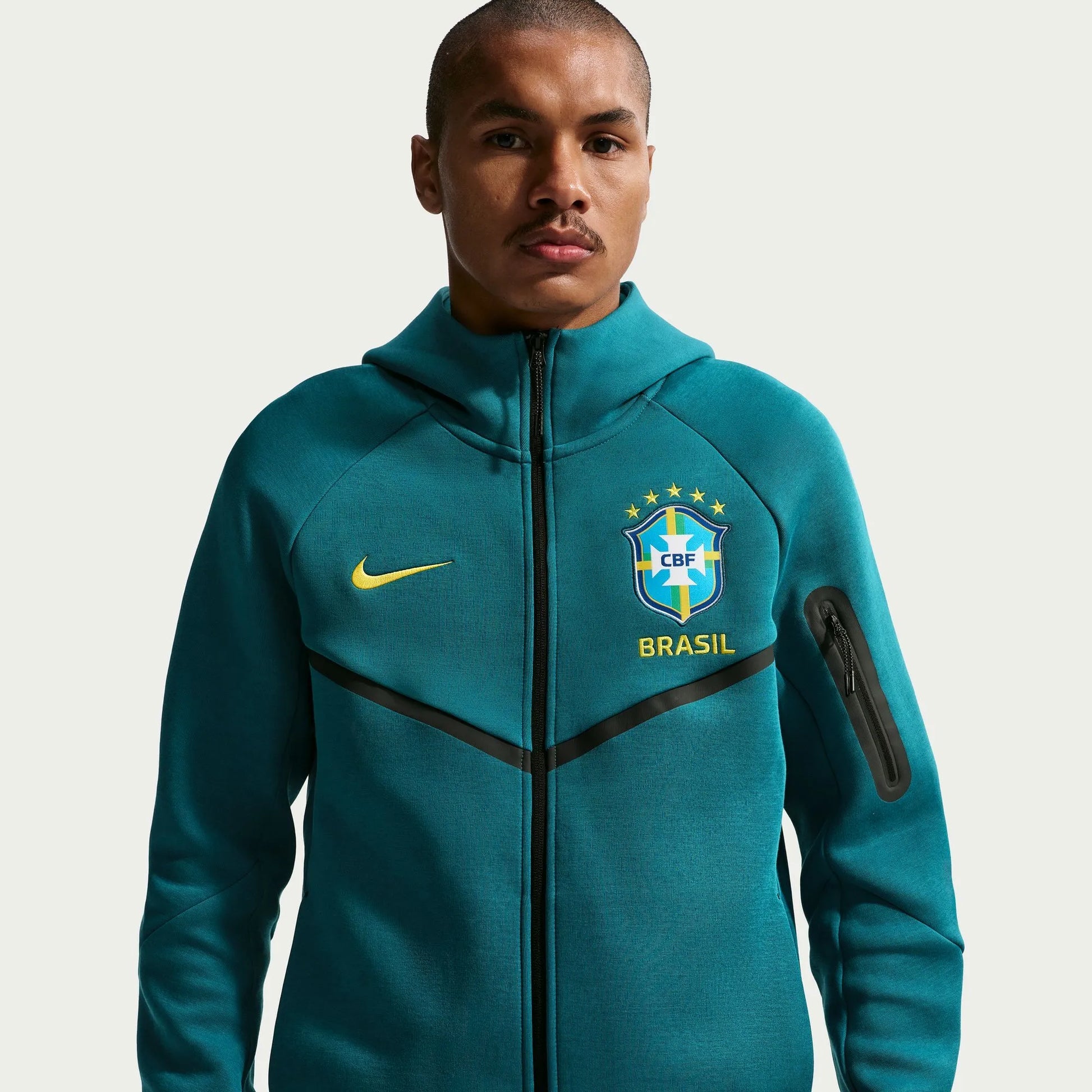 2026-27 Brazil Mens Full-Zip Tech Fleece Hoodie | Nike