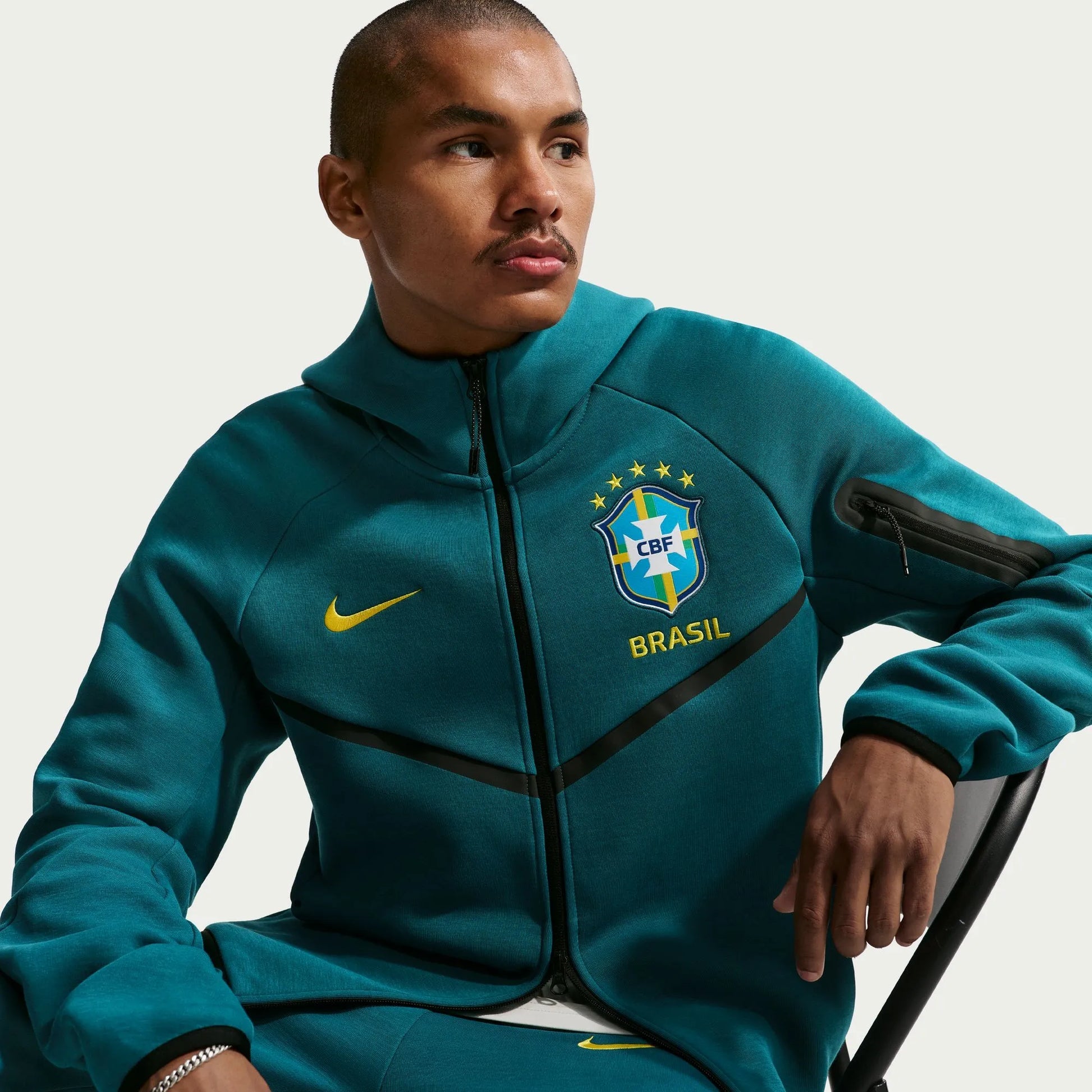 2026-27 Brazil Mens Full-Zip Tech Fleece Hoodie | Nike