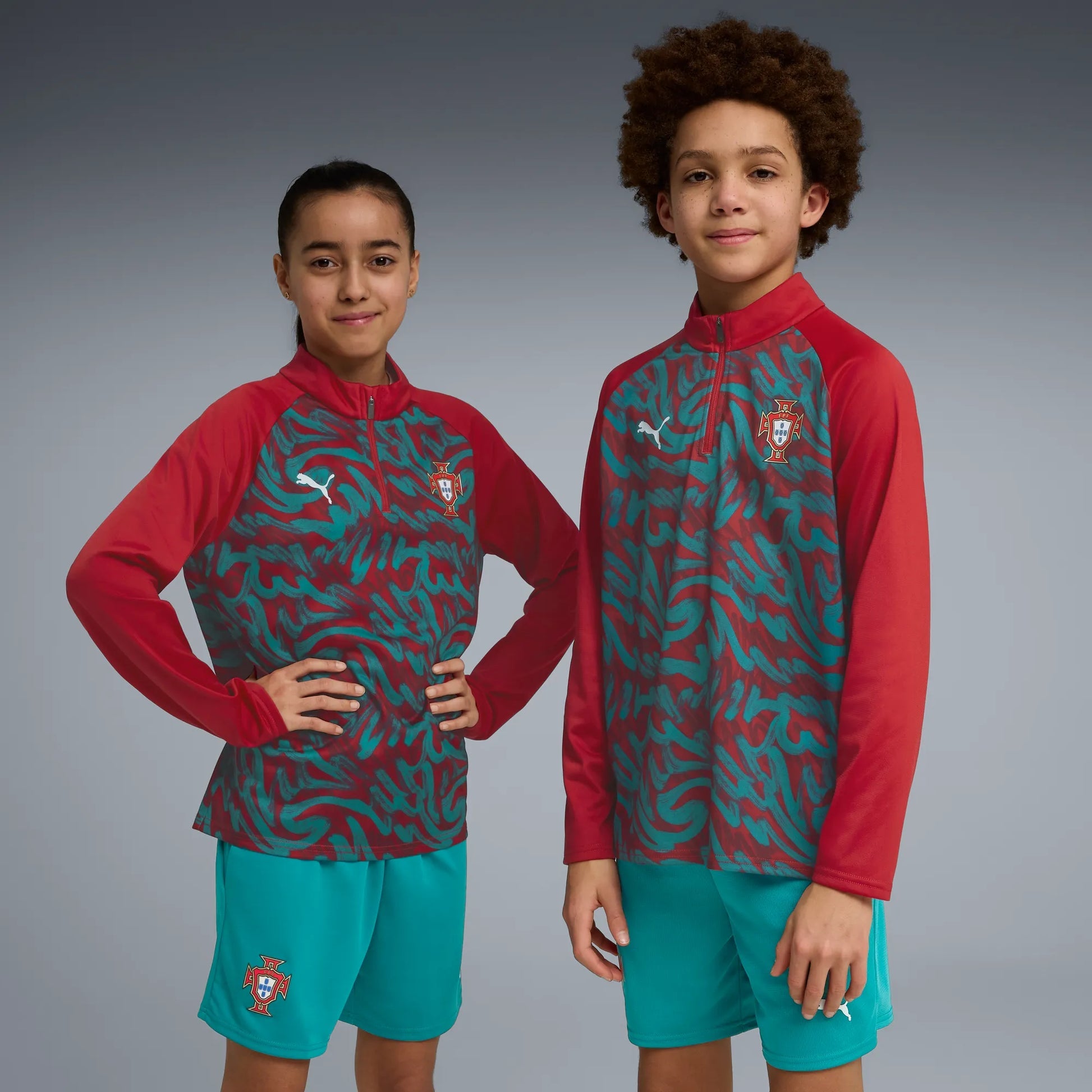 2026-27 Portugal Youth 1/4 Zip Pre-Match Top | Puma