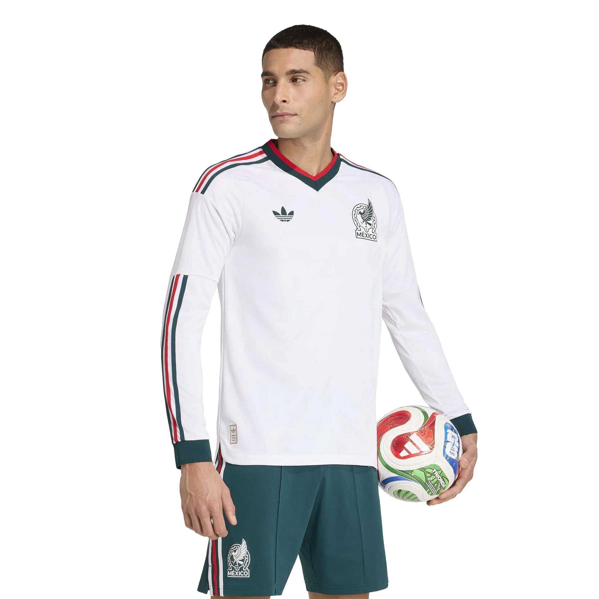 2026 Mexico Mens Authentic Away Long-Sleeve Soccer Jersey | Adidas