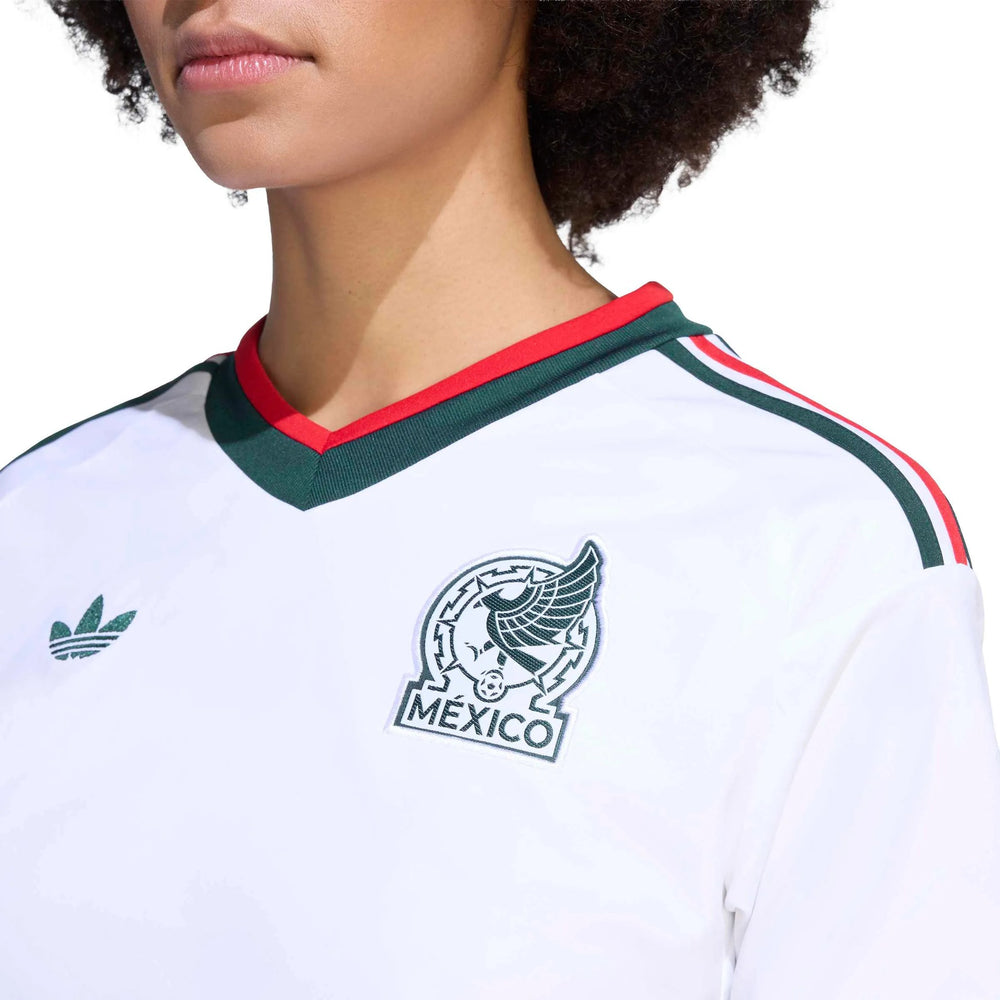 2026 Mexico Womens Stadium Away Cropped Soccer Jersey | Adidas